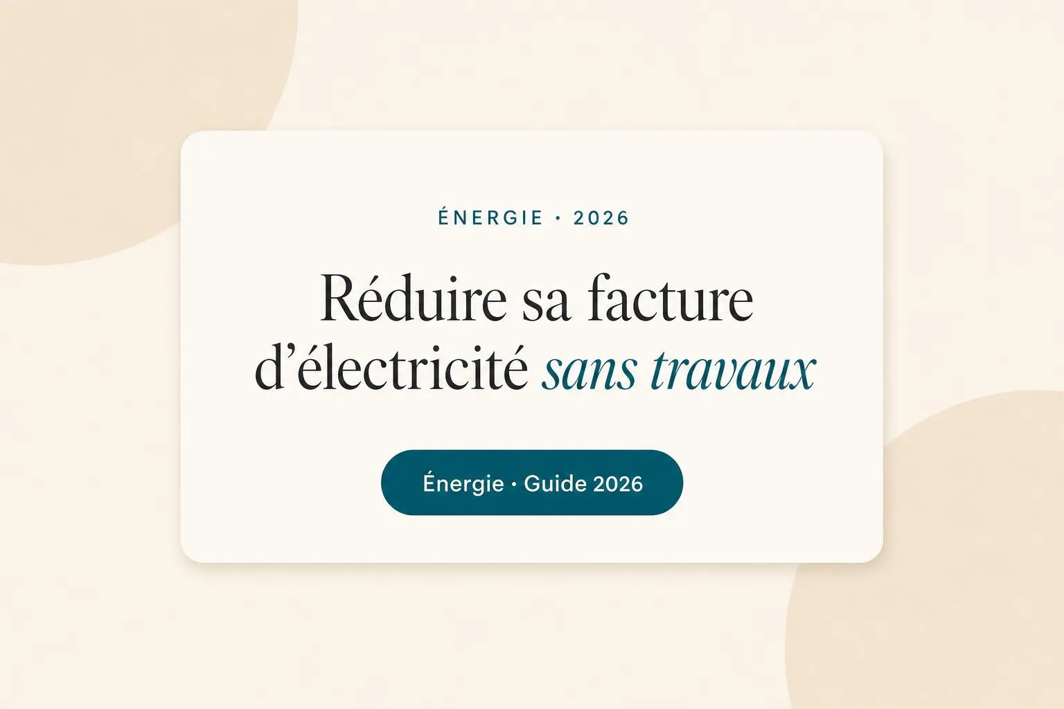 Illustration Monsieurgoodplan : Réduire sa facture d'électricité sans travaux