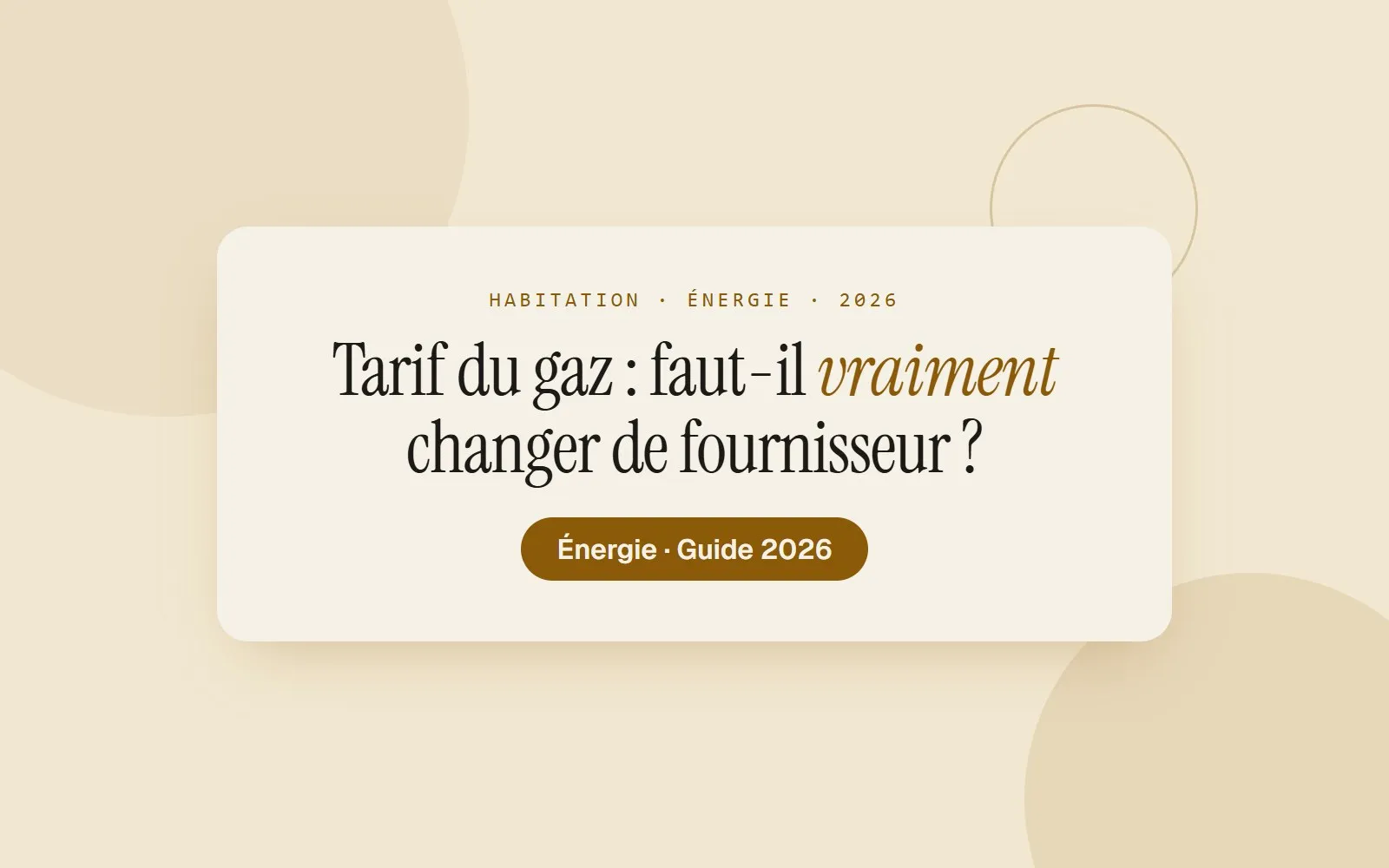 Illustration Monsieurgoodplan : Tarif du gaz : faut-il vraiment changer de fournisseur ?